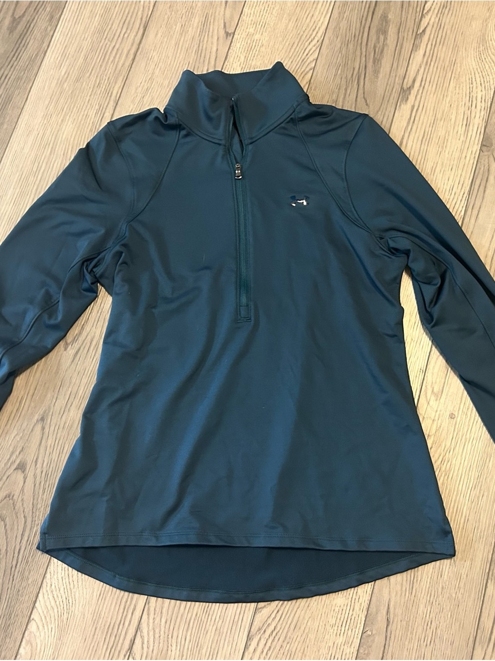 Under Armour Dark Teal 1/4 Zip Athletic Pullover never worn